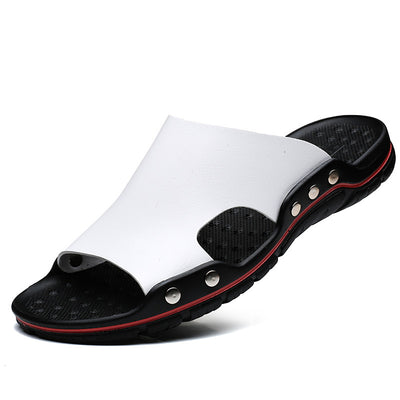 Sandalias de Cuero para Hombre Verano - Cómodas, Antideslizantes y Talla Grande - Image 14