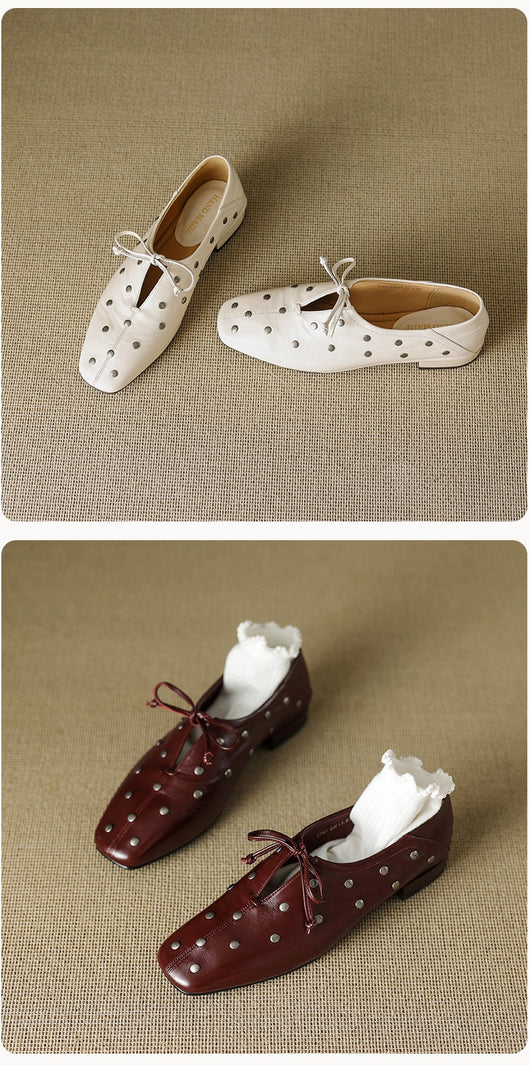 Zapatos Mary Jane de Cuero con Remaches - Elegancia Primaveral - Image 16