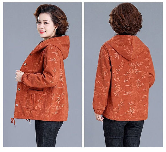 Abrigo Acolchado con Capucha para Mujer Madura - Chaqueta Térmica Forrada en Fleece - Image 14