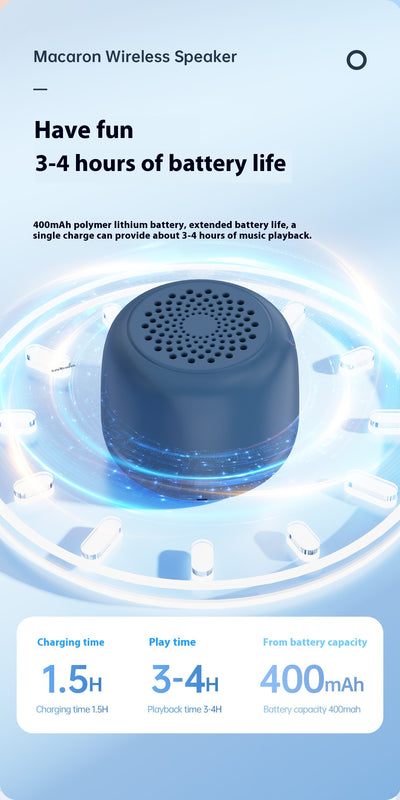 Parlante Bluetooth Portátil Mini Macaron con Tarjeta USB - Image 22