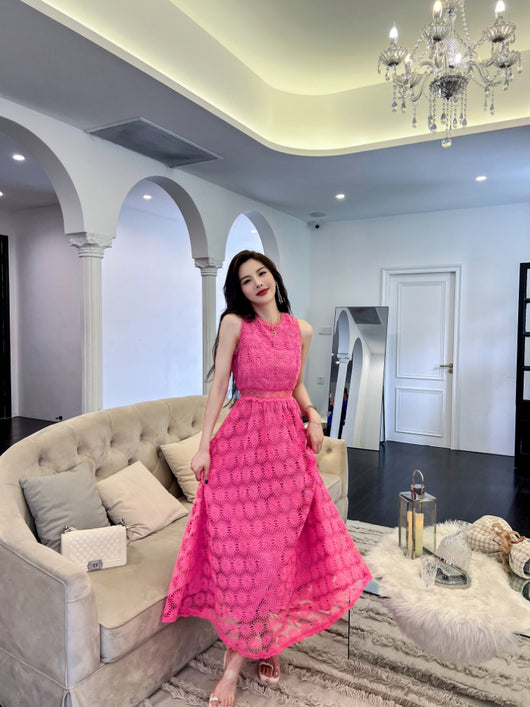 Falda Larga Francesa con Detalles Calados - Elegancia y Comodidad - Image 9