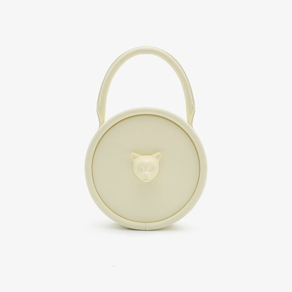 Bolso Bandolera Portátil con Diseño de Cabeza de Gato para Mujer