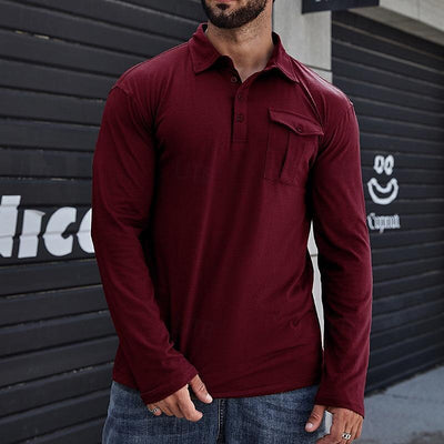 Camisa Clásica de Manga Larga Estilo Europeo para Hombre - Image 7