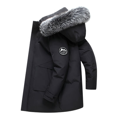 Abrigo Acolchado Hombre con Cuello de Piel de Zorro - Impermeable y Cálido - Image 7