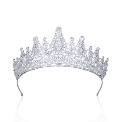 Diadema de Novia con Coronita de Circonitas - Image 17