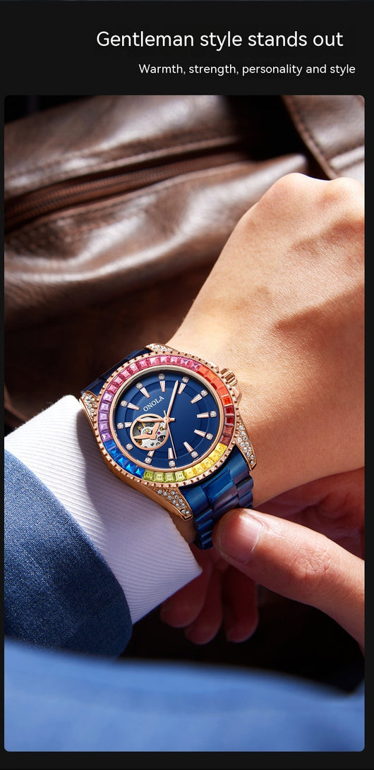 Reloj Automático para Hombre con Correa de Acero Inoxidable Macizo - Image 11