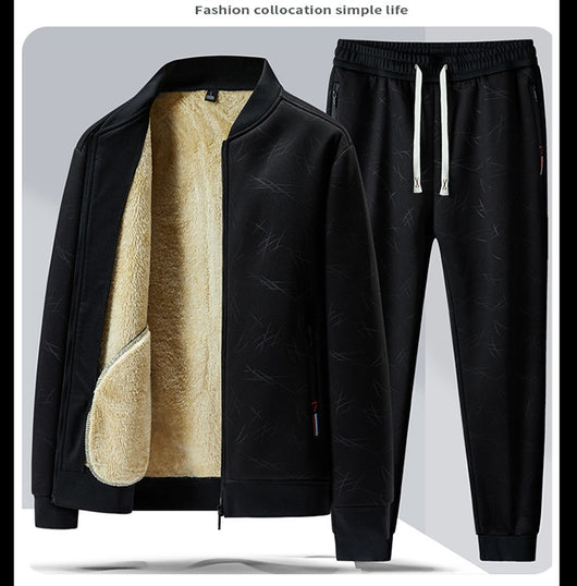 Conjunto Deportivo Casual de Dos Piezas con Cuello Alzado para Hombre - Image 20