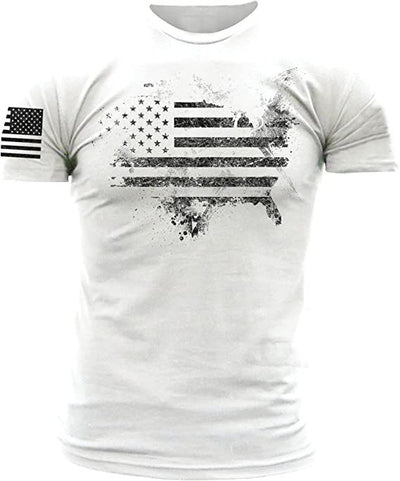 Camiseta Hombre Bandera Americana 1776 Estilo Vintage Whiskey - Image 8
