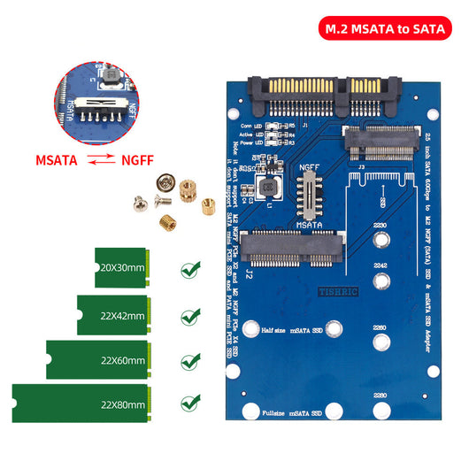 Adaptador Convertidor SATA3 a M.2 NGFF - Tarjeta de Expansión SSD - Image 13