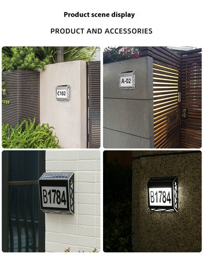 Placa Solar LED para Puerta con Indicador Digital Inteligente Resistente al Agua - Image 19