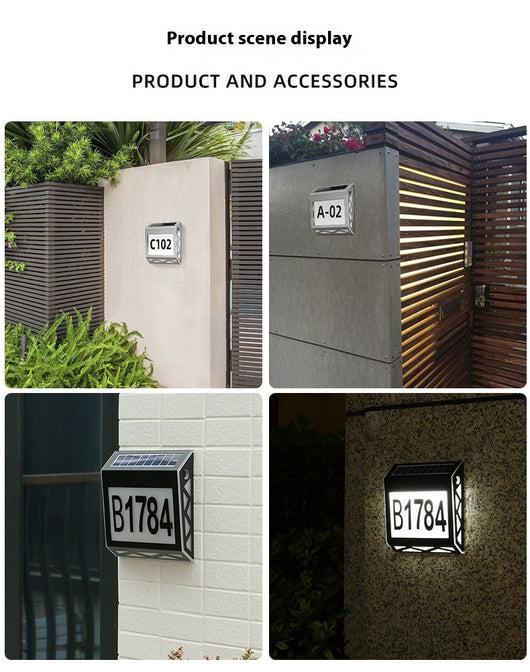 Placa Solar LED para Puerta con Indicador Digital Inteligente Resistente al Agua - Image 19