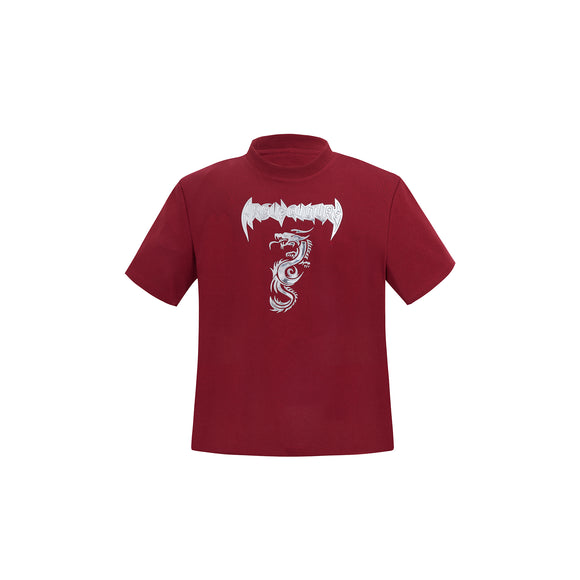 Camiseta Suelta de Cuello Redondo para Verano