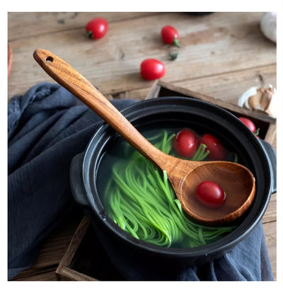 Espátula de Madera con Mango Largo Antiadherente - Utensilios de Cocina Profesionales - Image 21