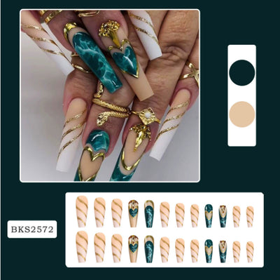 Pegatinas de Uñas Onda Ballet con Acabado Desprendible - Image 5