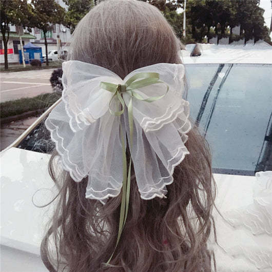Pasador Lolita Japonés con Lazo - Clip para Cola de Caballo Elegante - Image 7