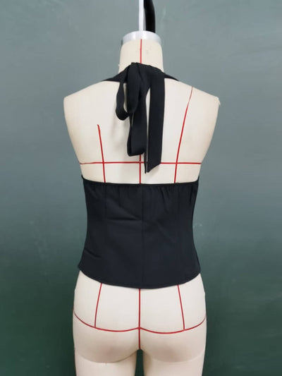 Chaleco Halter Backless Ajustable - Cardigan de Verano para Mujer - Image 14