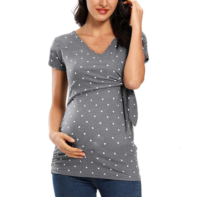 Ropa de Maternidad Fresca de Manga Corta - Image 4