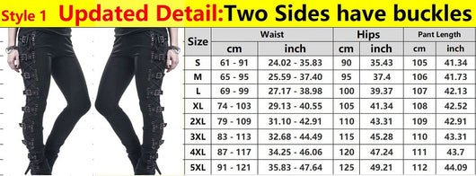 Leggins Góticos con Cordones y Cintura Alta Estilo Punk - Image 12