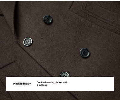 Abrigo Largo de Lana Reversible con Forro Desmontable de Plumón de Ganso y Doble Botonadura - Image 15