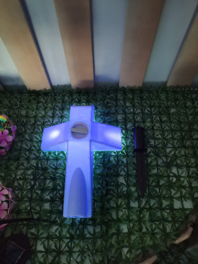 Cruz Luminosa Solar para Nichos - Luz Eterna para Tus Seres Queridos - Image 5