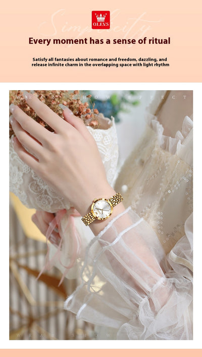 Reloj de Cuarzo Resistente al Agua para Mujer - Diseño Elegante y Simple - Image 12