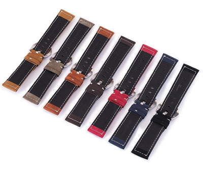 Correa de Reloj en Cuero Gamuza Premium Costura Artesanal Gruesa - Image 18