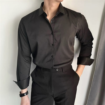 Camisa Casual Slim Fit para Hombre - Primavera y Verano Estilo Coreano - Image 7