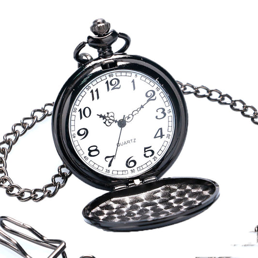 Reloj de Bolsillo Conmemorativo 'Para Mi Hijo' con Grabado de Moda Europea y Americana