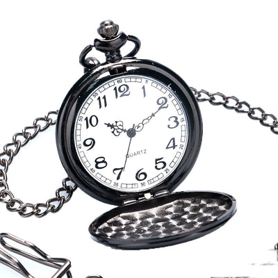 Reloj de Bolsillo Conmemorativo 'Para Mi Hijo' con Grabado de Moda Europea y Americana