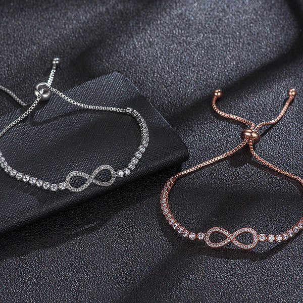 Pulsera Ajustable Infinito 8 - Joyería Versátil