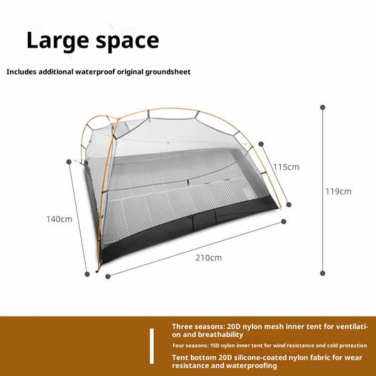 Carpa de Camping Ultraligera Resistente a Tormentas y Viento - Image 14