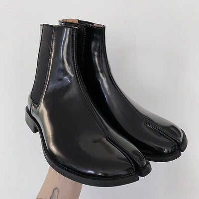 Zapatos de Cuero Charol con Punta Dividida para Hombre y Mujer - Image 3
