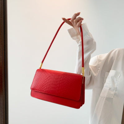 Bolso de Hombro Retro con Textura Trendy - Image 3