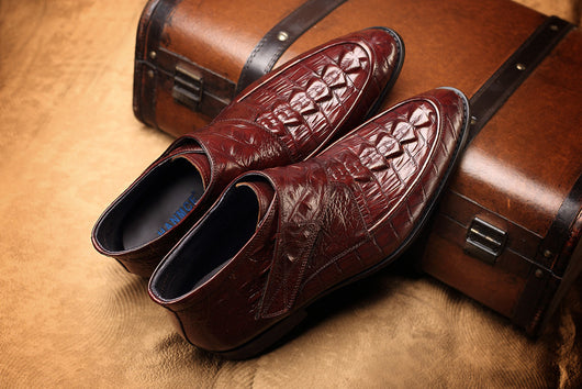 Botas Cortas de Negocios Clásicas para Hombre - Diseño Liso y Elegante - Image 9