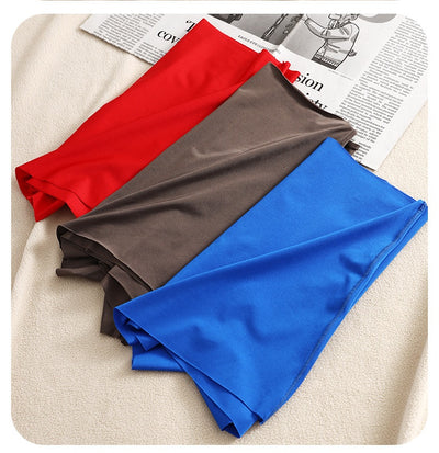 Bóxers de Seda Helada para Hombre - Cintura Media Color Sólido Verano - Image 10