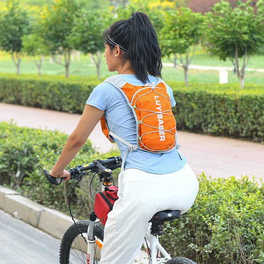 Mochila de Running Multifuncional de Nailon con Reflejante de Seguridad