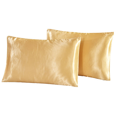 Funda de Almohada de Seda Sintética Color Liso Verano - Image 7