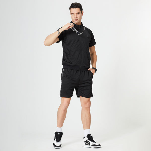 Cardigan Deportivo Tallas Grandes para Hombre con Líneas Contrastantes