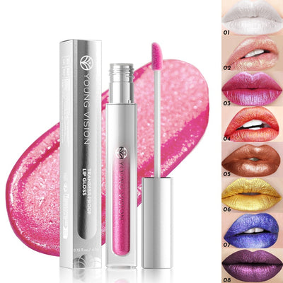 Paleta de 8 Colores: Sombras y Brillos Labiales Resistentes
