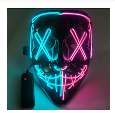Máscara de Terror Halloween con Luz LED Fluorescente - Image 12