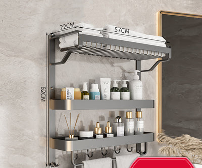 Organizador de Baño Mural Multicapa sin Perforaciones - Image 11