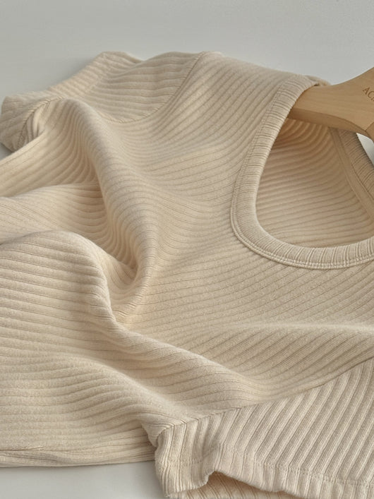 Blusa Básica de Verano para Mujer con Cuello Redondo y Textura - Image 13