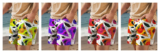 Shorts de Playa Hawaianos Transpirables con Estampado 3D para Hombre - Image 13
