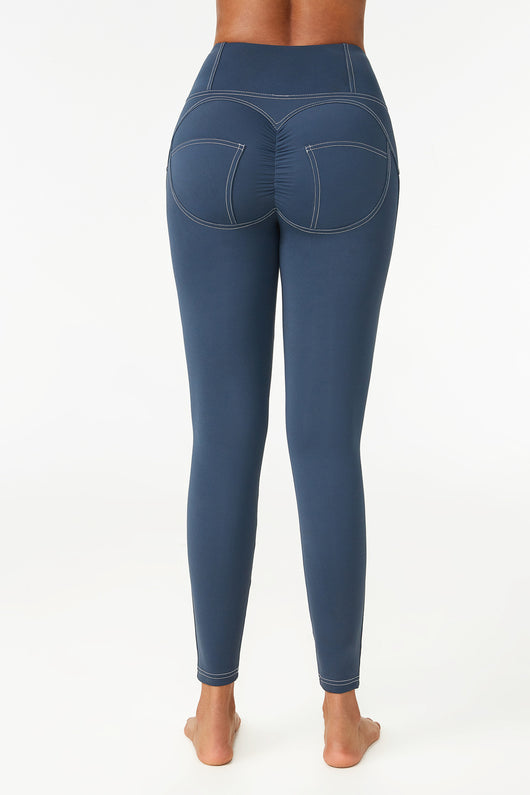 Leggins Deportivos Cintura Alta con Pliegues - Image 3