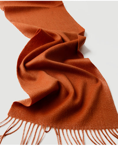 Bufanda de Cachemira Pura Colores Sólidos para Otoño e Invierno - Image 43