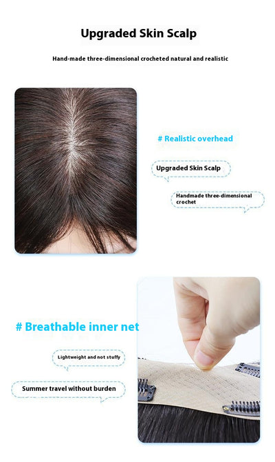 Peluca Completa de Cabello Natural para Mujer - Volumen Alto y Cobertura Total - Image 16