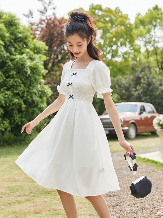Falda Blanca de Verano con Cintura Suave - Diseño Fairy