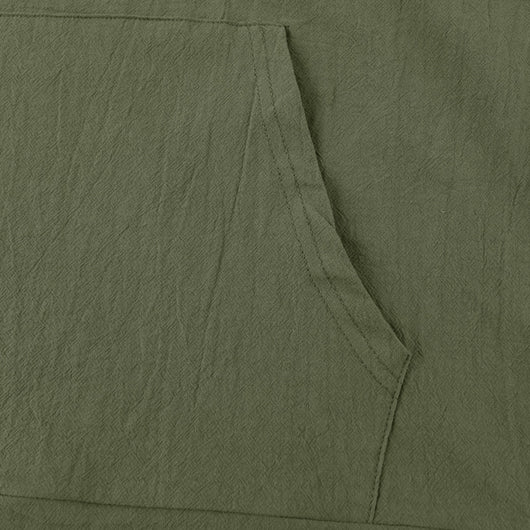 Henley con Capucha y Mangas Largas con Bolsillos Grandes - Image 33