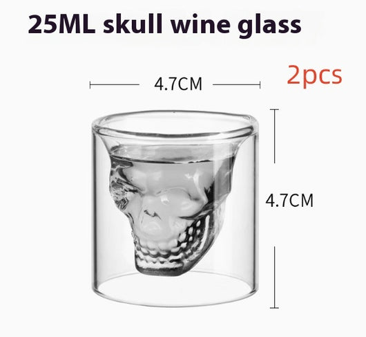 Vaso de Whiskey Doble Capa Diseño Calavera - Copa Premium para Bar - Image 11