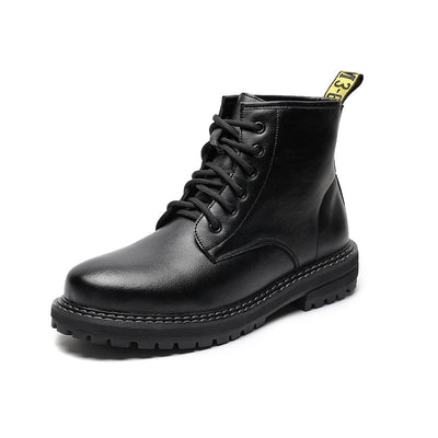 Botas Martin de Cuero Negro para Hombre - Estilo Alto - Image 4